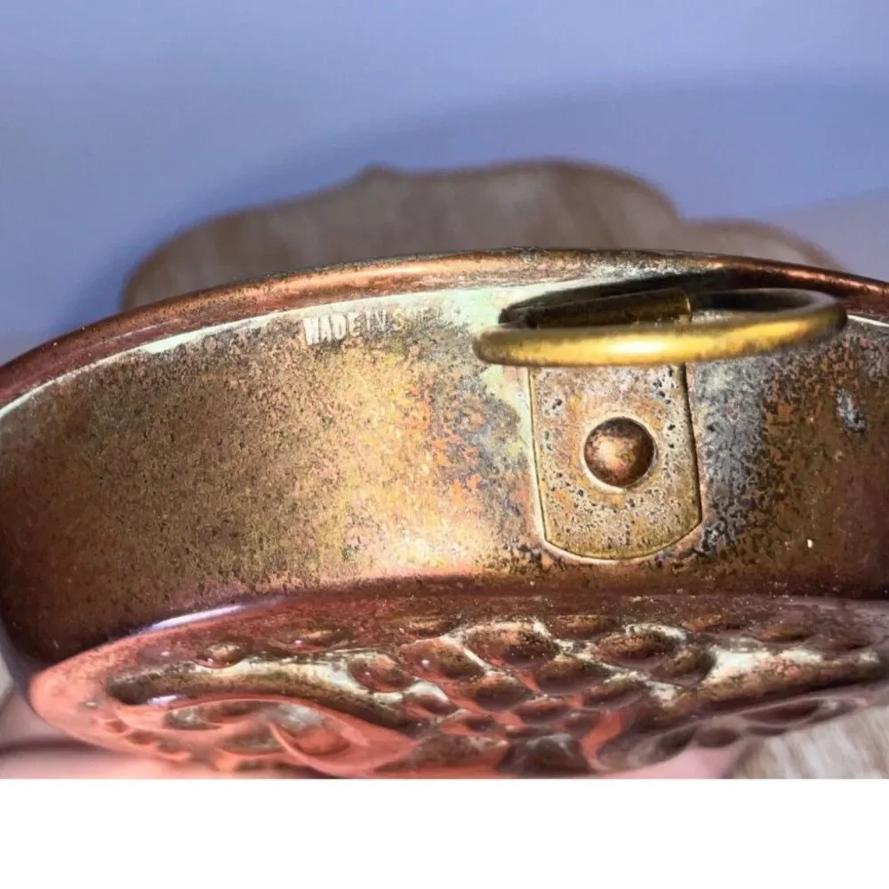 Vintage 60s 70s Swedish Copper Jello Mold Mid Century Modern Copper Mold